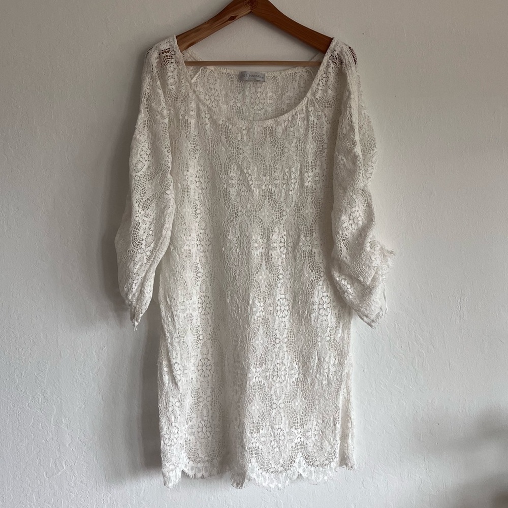 Lise Charmel White Lace Dress